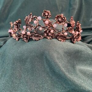 Nature Goddess Bronze Bridal Tiara